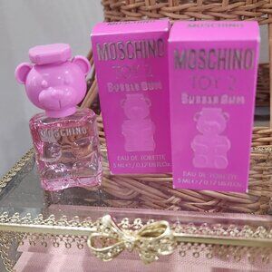 Set of 2 new in box Moschino perfume teddy bubble gum